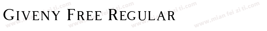 Giveny Free Regular字体转换